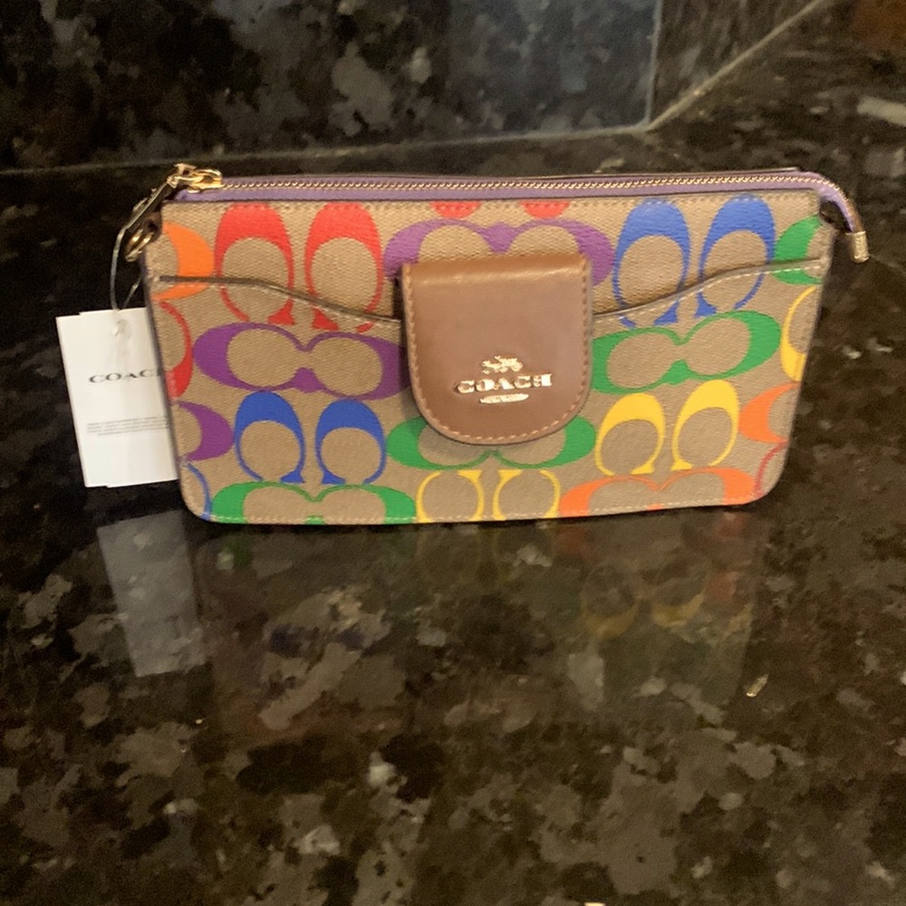 Coach rainbow wallet